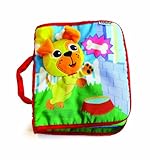 Lamaze高いコントラスト可愛い赤ちゃんおもちゃPeek-a-boo Puppy携帯用布絵本カラフル