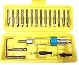 COM-SHOT 【 全部 セット 】 ドライバー ビット 18種 + 手動 ドリル + 六角 棒 作業効率 化 アップ 【 専用 ケース 付き 】 MI-HALFTIME