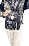 トトハウス(TOTO HOUSE) 大人気　女子　リベットバックパック (ブラック)