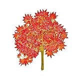 ALEKO AB30X28L04OR Artificial Silk Maple Leaves, Lot of 12 Branches, Orange [並行輸入品]
