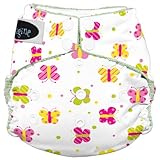 Imagine Baby Products Rayon from Bamboo All-In-One Snap Diaper, Flutter by Imagine Baby Products