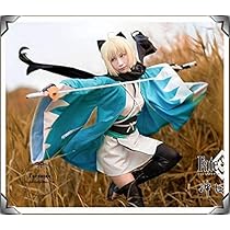 FGO  沖田総司　セイバー　コスプレ Amazon.co.jp: [bozaicos] ウィッグ付き Fate/Grand ordar 沖田