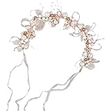 サムコス 髪飾り ヘアバンド カチューシャ 花冠 クラウン 女の子 子供ヘッドドレス ヘアアクセサリー 結婚式/披露宴/卒業式/入学式/パーティー/ダンス/和装/撮影