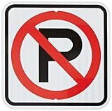Accuform Signs FRP159RA Engineer-Grade Reflective Aluminum Parking Sign (MUTCD R8-3) Legend (NO PARK