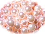 【jewel】 球体パール 各１０色 ２mm~６mm （穴無し） (3mm（80粒）, ベビーピンク)