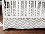 New Arrivals Zig Zag 2 Piece Baby Crib Bedding Set, Grey by New Arrivals