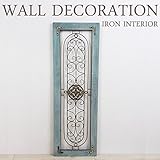 アイアン ウッド壁飾り ウォールデコレーション 壁掛け インテリア ウッドウインドウ ウォールオーナメント アートパネル インテリア雑貨 ディスプレイ 玄関 レトロ アンティーク おしゃれ