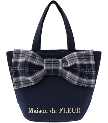 Maison de FLEUR canone 心配性さんの安心トートバッグ新品 Amazon.co.jp: canone 心配性さんの安心トートバッグ ネイビー