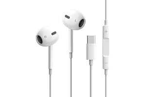 【2025新版 iPhone15対応】イヤホン 有線 タイプC 有線ヘッドセットマイク内蔵 有線HiFi 騒音低減 クリア通話 リモコン付き 快適な装着感 type-c 人間工学 通話対応 音量調整 遅延なし 重低音 小型·軽量 防水 usb c i