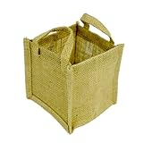 ジュートプランター　麻袋プランター　角型　1.3L　12×12×12cm