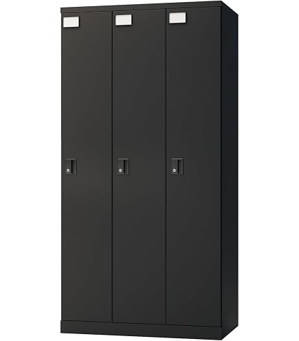 Amazon.co.jp: スチールロッカー 3人用 鍵付き シリンダー錠 更衣室