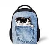 FOR U DESIGNS(JP) リュック 子供 軽量 男の子 女の子 猫顔