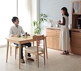 天然木タモ材北欧風ダイニング【Vane】ヴァーネ/3点セットB(テーブルW115+チェア×2) チェア2:グリーン【ﾉｰﾌﾞﾗﾝﾄﾞ品】