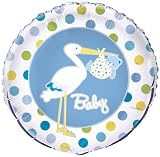 Blue Baby Shower Foil Balloon - Baby Boy by Uk Baby Shower Co