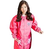 Diki Home レインコート 子供用レインコート キッズ レインポンチョ 防水 かっぱ 専用 ポーチ付き 梅雨対策 通園 通学 透明バイザー付き 可愛い (レッド, L)