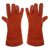 k-outdoor 耐熱グローブ 保護手袋 電気溶接 高熱作業 バーベキュー キッチン 牛革