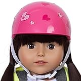 Pink Doll Bike Seat with Decorate Yourself Stickers for 18 inch Dolls (Pink Doll Bike Helmet) [並行輸入品