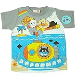 アンパンマン 天竺 潜水艦プリント 半袖Ｔシャツ グレー◇80cm