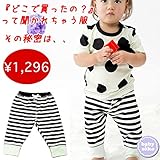 モンキーパンツ ロングパンツ スパッツ ベビー服 ユニセックス 男の子 送料込み 出産準備、新生児 お祝い プレゼント 黒 クロ ブラック ボーダー ストレッチ ブラック細ボーダーのスパッツ baby