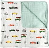 Little Unicorn Cotton Muslin Quilt Blanket - Traffic Jam by Little Unicorn