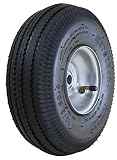Marathon 4.10/3.50- 4" Pneumatic (Air Filled) Tire on Wheel, 2.25" Offset Hub, 5/8" Bearings [並行輸入品]