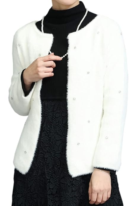 Amazon | [ベアフット ドリームス] カーディガン シェブロン リブ  