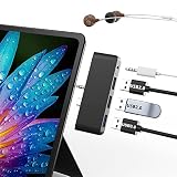 Microsoft Surface Go専用 USBハブ Surface Go 3 3.0ポート 3.5mmヘッドフォンジャック 5Gbpsデータ転送 4in2 マイクロソフト サーフェス ゴー Surface Go 2ドッキングステーション