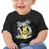 可愛い ボーイとガール ロイヤルズ マスコット スラッガー 半袖シャツ 体に合う Black Size 18 Months