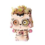 Robotime フラワーポット 鉢 立体パズル 木製 DIY クラフト 子供 おもちゃ (キティ)