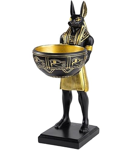 Amazon.co.jp: 古代エジプト神話フィギュア死神アヌビス装飾像家の装飾