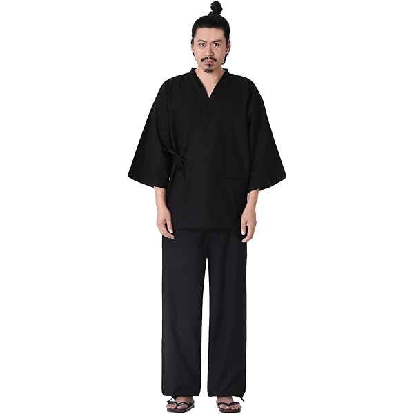 作務衣です。 Amazon | [とせん] 作務衣 紳士用 翠輝(青)綿100% Lサイズ