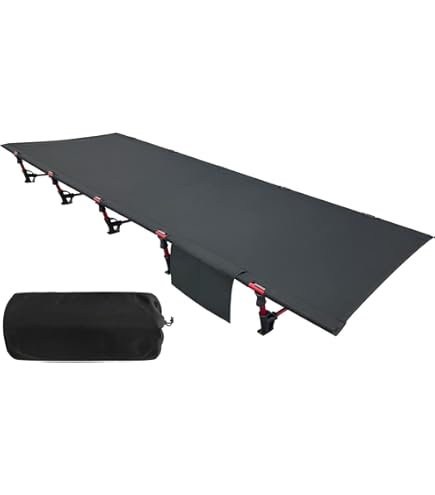 アウトドアベッド 折りたたみ キャンプコット  超軽量耐荷重　キャンプ用品　災害 Amazon | Dominant-X コット キャンプ アウトドアベッド 超軽量