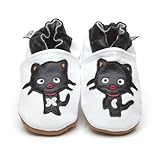 Soft Leather Baby Shoes Black Cat [ソフトレザーベビーシューズ黒猫] 3-4 years (16.5 cm)
