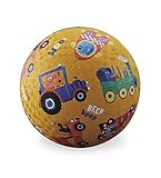 Crocodile Creek Vehicle Sounds Playground Ball, Yellow, 7" [並行輸入品]