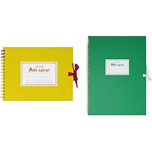 【セット買い】マルマン スケッチブック アートスパイラル F0 厚口画用紙 24枚 イエロー S310-04 & スケッ…