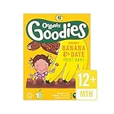 グッズフルーツバーバナナ＆日付6×17グラム (Organix) (x 6) - Organix Goodies Fruit Bar Banana & Date 6 x 17g (Pack of 6)