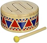 Plan Toy Solid Wood Drum [並行輸入品]