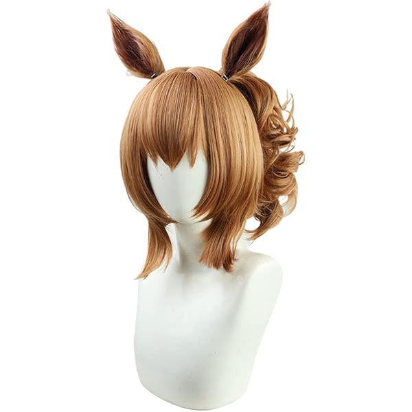 Amazon.co.jp: 猫の城 ウマ娘 タマモクロス コスプレウィッグ 耐熱