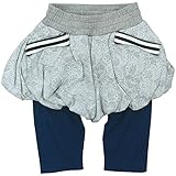 【春物】 SCOLAR(スカラ) 裏毛+天竺バルーンスカッツ 130cm /杢グレー NO.CH-16SP-SC16