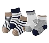 Ainial　ソックス　ベビー　子供靴下　女の子　男の子　男女兼用　厚手　秋冬　ボーダー柄　配色　可愛い　赤ちゃん　新生児　クルーソックス　ガールズ　ボーイズ　コットン　保温　通気　暖かい　ソフト　8