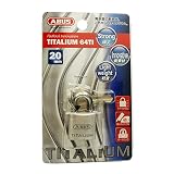 日本ロックサービス ABUS アバス南京錠 TITALIUM 64TI シルバー 20