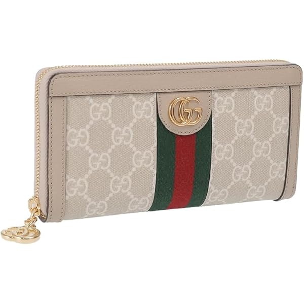 【美品】グッチ 長財布 GGキャンバス シルバープレートロゴ ホワイト系 レザー グッチ 長財布 シルバー金具 GG柄 キャンバス レザー 型押し 白