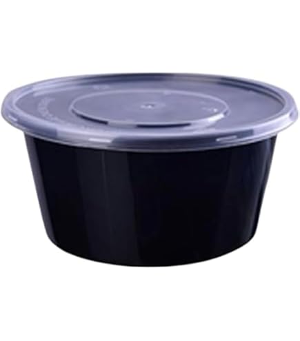 プラスチック容器　蓋付き Amazon.co.jp: 50個-蓋付き使い捨てプラスチックデリ食品保存容器、蓋