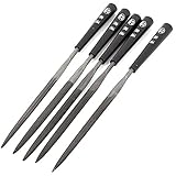 5mmx140mmx8mmブラックダイヤモンドファイルフラット尖ったクリニークハンドル