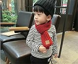 暖かい秋と冬のスカーフ子供イングランドグリッドスーパーソフトカシミヤスカーフ (red)