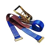 ラチェットバックル式ラッシングベルト（レール用2t） 幅 50mm 長さ 1m+5m RS-5336