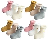 LUXEHOME ( yr1620エレガントなクラウンスタイル赤ちゃん幼児用コットン厚手ソックス、12ペア US サイズ: M カラー: マルチカラー