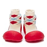 Attipas [ アティパス ] ベビーシューズ [アーガイル ]　M(11.5cm)：1.レッド