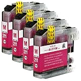 brother ブラザー LC211(M/マゼンタ)【4本セット】 最新 互換 インクカートリッジ 《ICチップ搭載・残量表示対応》 211 211M LC211 LC211M 純正と併用可能 (対応機種: DCP - J968N J963N J962N J767N J762N J567N J562N / MFC - J887N J880N J990DN J990DWN J900DN J900DWN J830DN J830DWN J730DN J730DWN )【STAR JET製】