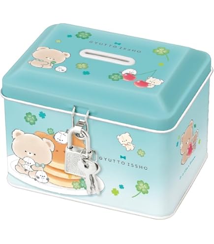 Amazon.co.jp: クラックス シナモロール カギ付き缶バンク むにゃっと
